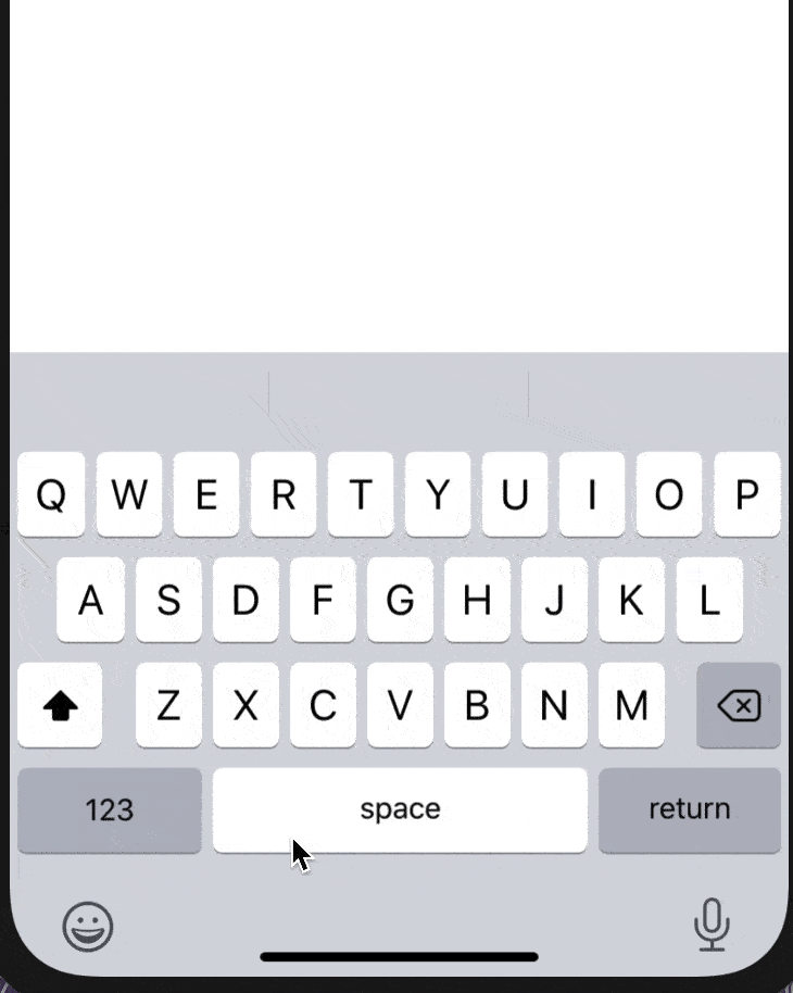 ios keyboard problem