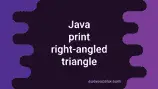 4 ways in Java to print a right-angled triangle - CodeVsColor