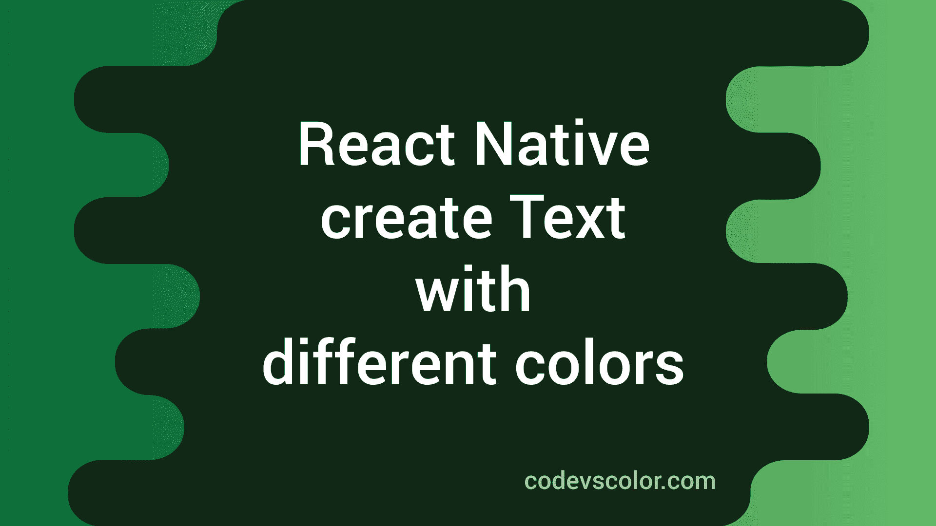 React native example to create Text with different colors or ...