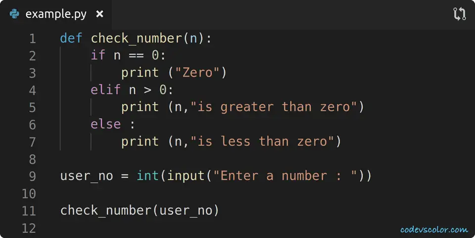 python check if a number is positive or negative