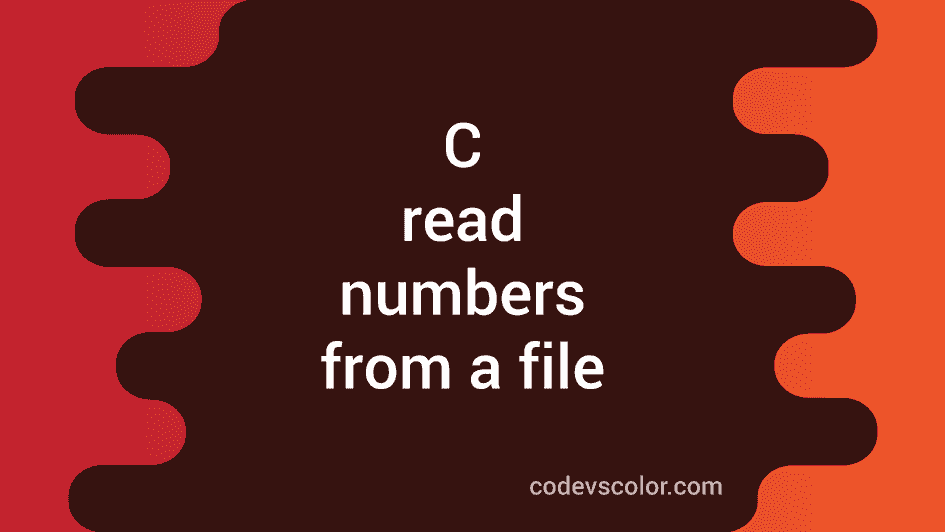 c   read only numbers from text file