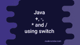 Java program to add, subtract, multiply and divide using switch case ...