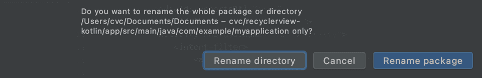 android studio refactor