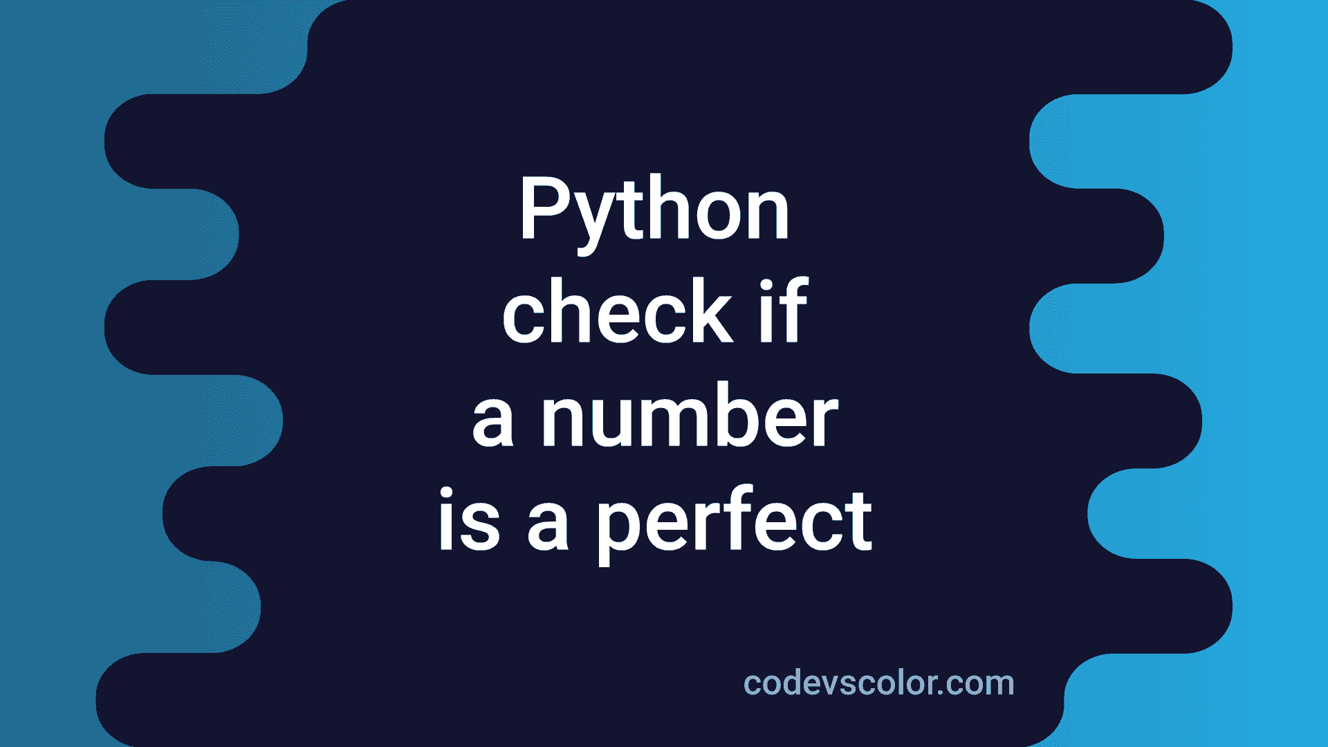 4 different Python programs to check if a number is a perfect number ...