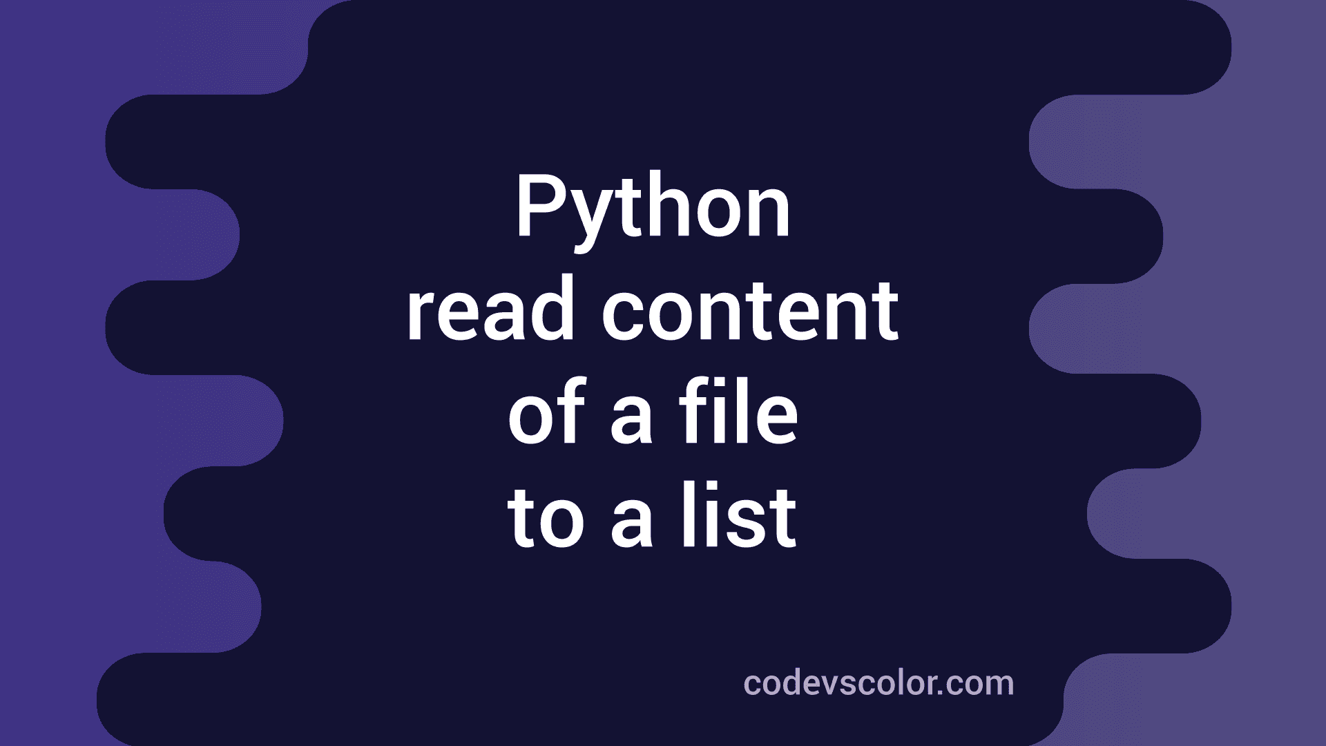 Python program to read the content of a file to a list - CodeVsColor