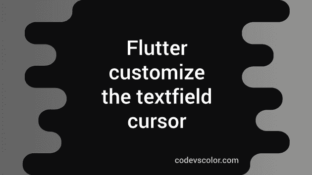 Flutter Textfield Custom Cursor Height #flutterapp #flutterappdevelopment  #flutterdeveloper 