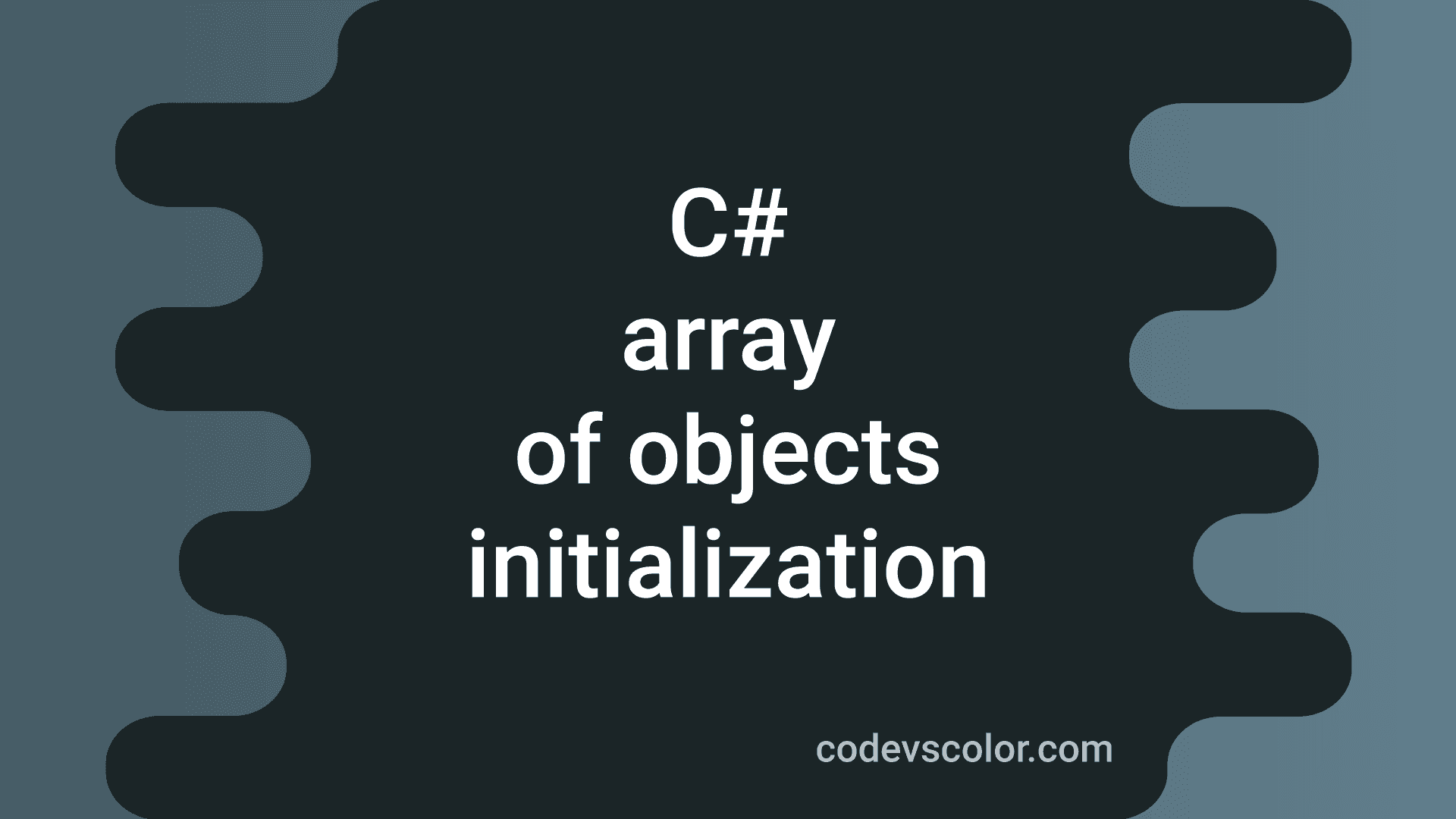 initialize new object array c#
