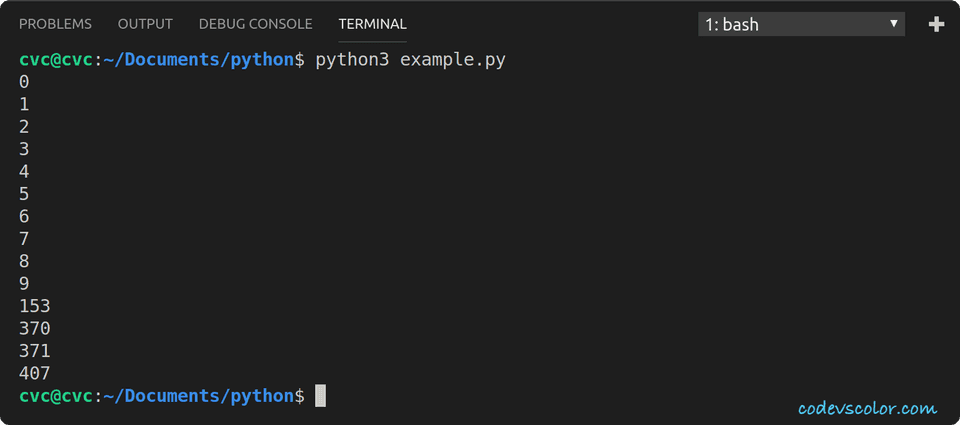 python find armstrong in range