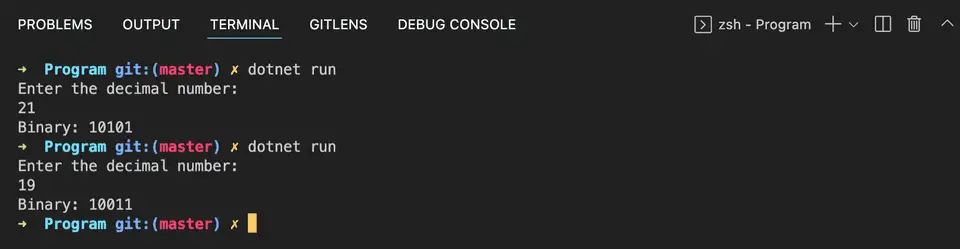 C# decimal to binary