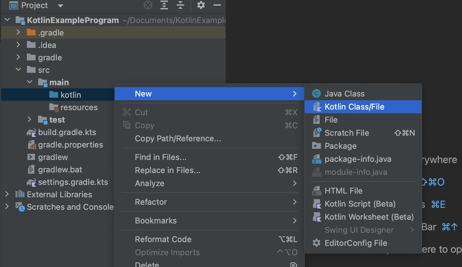 How to print Hello World in Kotlin in IntelliJ-Idea - CodeVsColor