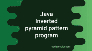 Java program to print inverted Pyramid patterns in different ways ...