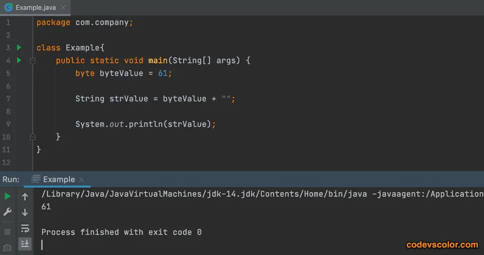 java byte to string