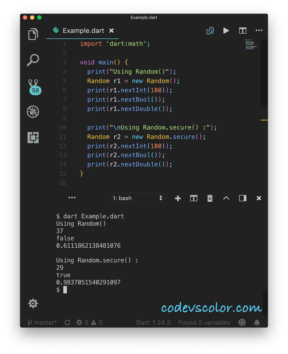 dart random example
