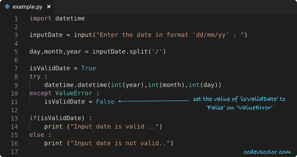 python check if date is valid