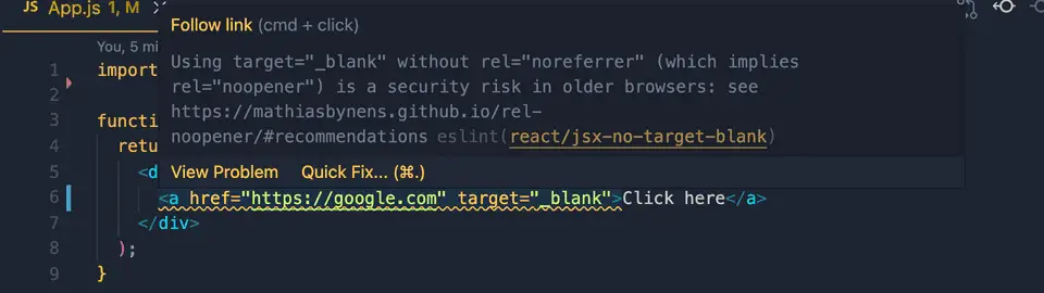 Reactjs open link new tab