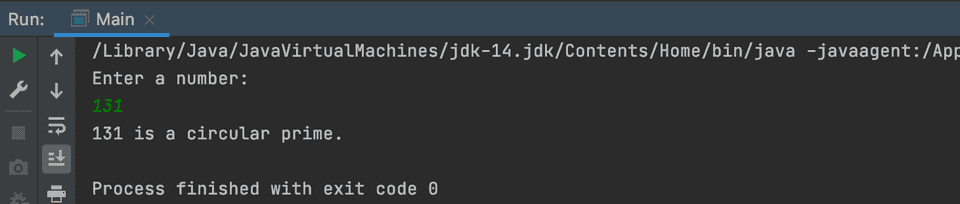 Java example circular prime