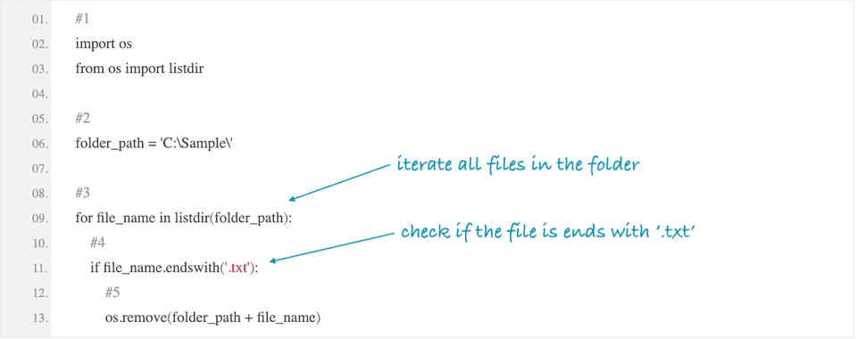 python delete all files with specific extension